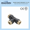 Male Branch Tee Swivel 372PTC Composite Brass Collect Pneumatic Push-in DOT Fittings